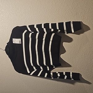 H&M Striped cropped sweater